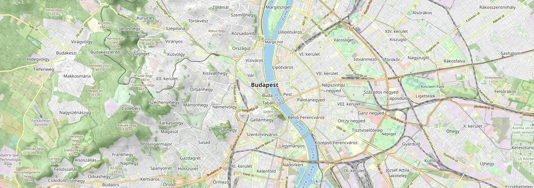 Budapest map